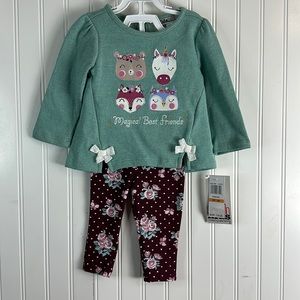 Kids Headquarters Outfit for Girls Size 12 Months